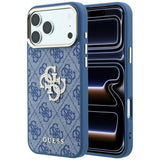 Guess iPhone 17 Pro/iPhone 18 Pro Kuori 4G Strass Logo Sininen