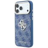 Guess iPhone 17 Pro/iPhone 18 Pro Kuori 4G Strass Logo Sininen