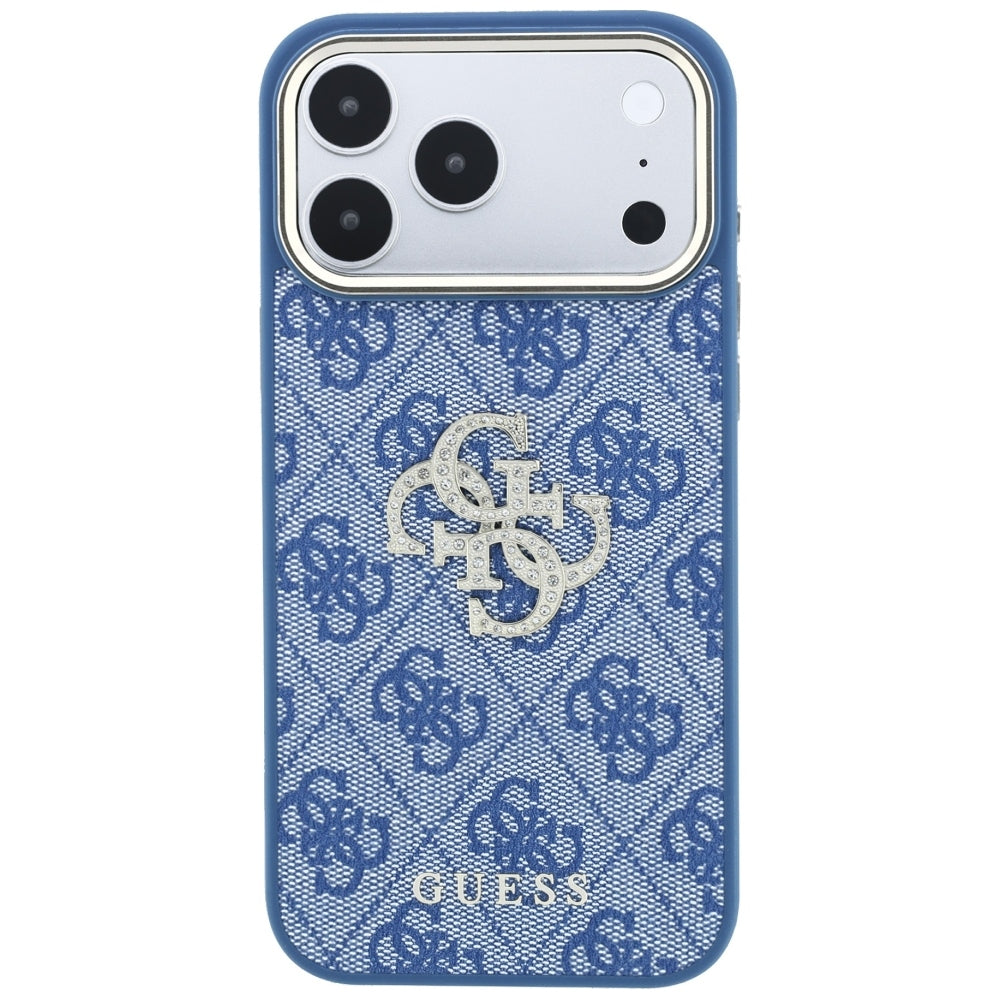 Guess iPhone 17 Pro Max/iPhone 18 Pro Max Kuori 4G strassilogo Sininen