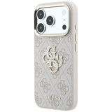 Guess iPhone 17 Pro/iPhone 18 Pro Kuori 4G Strass Logo Vaaleanpunainen