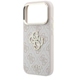 Guess iPhone 17 Pro/iPhone 18 Pro Kuori 4G Strass Logo Vaaleanpunainen