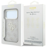 Guess iPhone 17 Pro/iPhone 18 Pro Kuori 4G Strass Logo Vaaleanpunainen