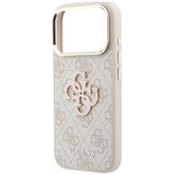 Guess iPhone 17 Pro/iPhone 18 Pro Kuori 4G Resin Logo Vaaleanpunainen