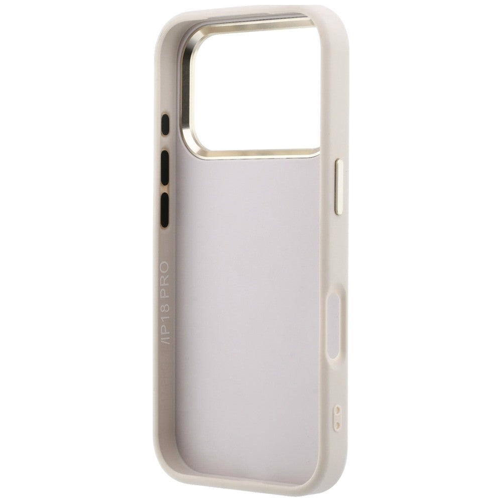 Guess iPhone 17 Pro/iPhone 18 Pro Kuori 4G Resin Logo Vaaleanpunainen