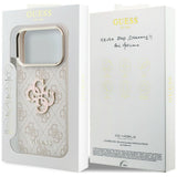 Guess iPhone 17 Pro/iPhone 18 Pro Kuori 4G Resin Logo Vaaleanpunainen