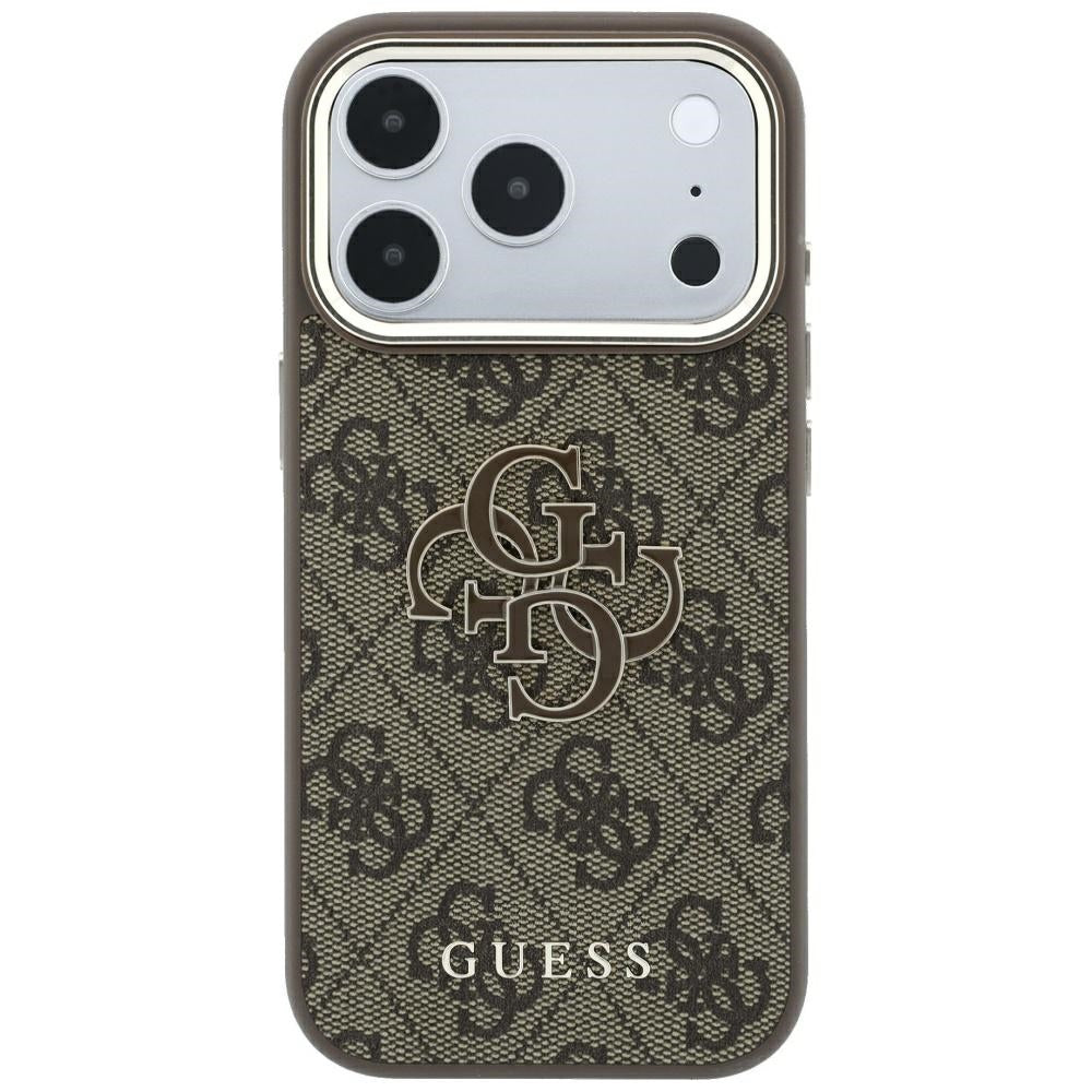 Guess iPhone 17 Pro Max/iPhone 18 Pro Max Kuori 4G Resin Logo Ruskea