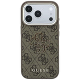 Guess iPhone 17 Pro Max/iPhone 18 Pro Max Kuori 4G Resin Logo Ruskea