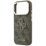 Guess iPhone 17 Pro Max/iPhone 18 Pro Max Kuori 4G Resin Logo Ruskea