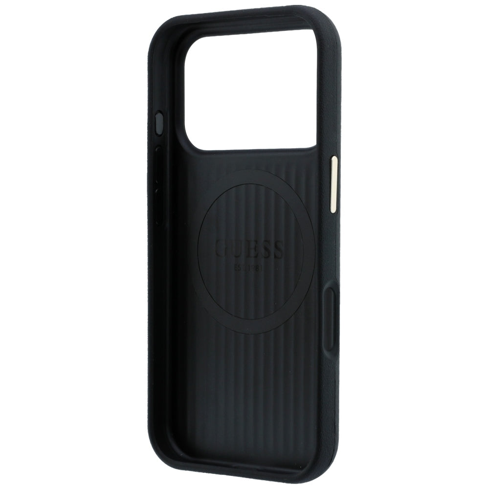 Guess iPhone 17 Pro/iPhone 18 Pro Kuori Kevlar-kolmio-logo Musta