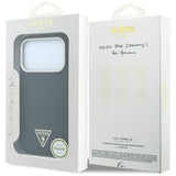 Guess iPhone 17 Pro/iPhone 18 Pro Kuori Kevlar-kolmio-logo Musta