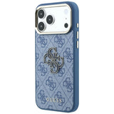 Guess iPhone 17 Pro Max/iPhone 18 Pro Max Kuori 4G Resin Logo Sininen