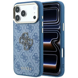 Guess iPhone 17 Pro/iPhone 18 Pro Kuori 4G Resin Logo Sininen