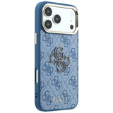 Guess iPhone 17 Pro/iPhone 18 Pro Kuori 4G Resin Logo Sininen