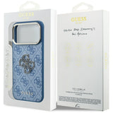 Guess iPhone 17 Pro/iPhone 18 Pro Kuori 4G Resin Logo Sininen