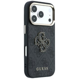 Guess iPhone 17 Pro Max/iPhone 18 Pro Max Kuori 4G Resin Logo Musta
