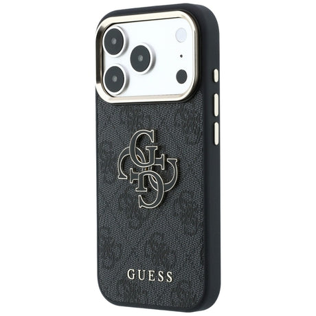 Guess iPhone 17 Pro/iPhone 18 Pro Kuori 4G Resin Logo Musta