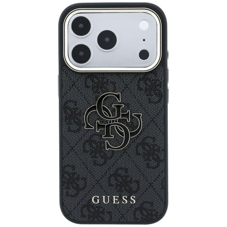 Guess iPhone 17 Pro/iPhone 18 Pro Kuori 4G Resin Logo Musta