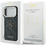 Guess iPhone 17 Pro/iPhone 18 Pro Kuori 4G Resin Logo Musta