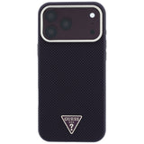 Guess iPhone 17 Pro Max/iPhone 18 Pro Max Kuori Kevlar Triangle Logo Viininpunainen