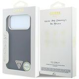 Guess iPhone 17 Pro Max/iPhone 18 Pro Max Kuori Kevlar Triangle Logo Viininpunainen