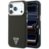 Guess iPhone 17 Pro/iPhone 18 Pro Kuori Kevlar Triangle Logo Ruskea