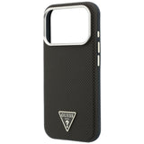 Guess iPhone 17 Pro/iPhone 18 Pro Kuori Kevlar Triangle Logo Ruskea