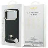Guess iPhone 17 Pro Max/iPhone 18 Pro Max Kuori Saffiano 4G Classic Logo Musta