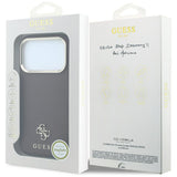 Guess iPhone 17 Pro/iPhone 18 Pro Kuori Saffiano 4G Classic Logo Burgundy