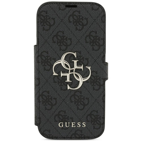 Guess iPhone 17 Pro/iPhone 18 Pro Kotelo Book 4G Metal Logo Musta