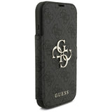 Guess iPhone 17 Pro/iPhone 18 Pro Kotelo Book 4G Metal Logo Musta
