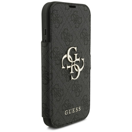 Guess iPhone 17 Pro/iPhone 18 Pro Kotelo Book 4G Metal Logo Musta