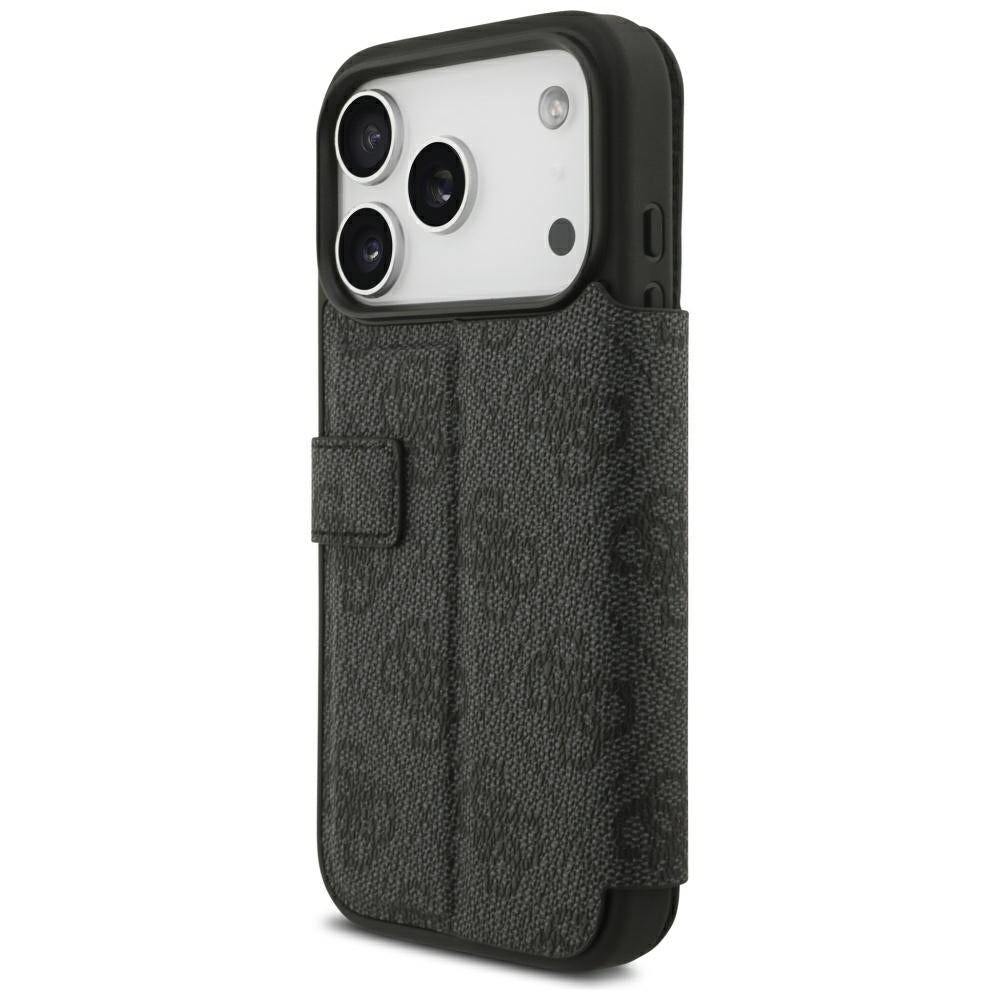 Guess iPhone 17 Pro/iPhone 18 Pro Kotelo Book 4G Metal Logo Musta