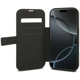 Guess iPhone 17 Pro/iPhone 18 Pro Kotelo Book 4G Metal Logo Ruskea