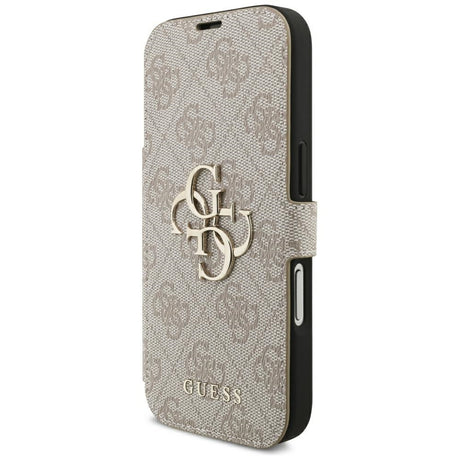 Guess iPhone 17 Pro/iPhone 18 Pro Kotelo Book 4G Metal Logo Vaaleanpunainen