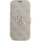 Guess iPhone 17 Pro/iPhone 18 Pro Kotelo Book 4G Metal Logo Vaaleanpunainen