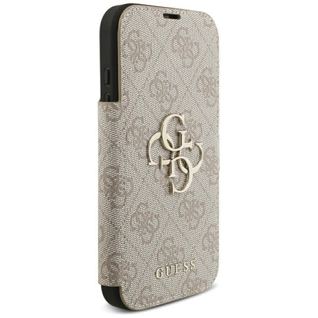 Guess iPhone 17 Pro/iPhone 18 Pro Kotelo Book 4G Metal Logo Vaaleanpunainen