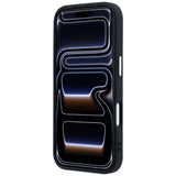 Guess iPhone 17 Pro Max/iPhone 18 Pro Max Kuori Grained Triangle Logo Musta