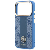 Guess iPhone 17 Pro/iPhone 18 Pro Kuori 4G Stripe Classic Logos Sininen