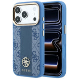 Guess iPhone 17 Pro Max/iPhone 18 Pro Max Kuori 4G Stripe Classic Logos Sininen