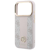 Guess iPhone 17 Pro/iPhone 18 Pro Kuori 4G Stripe Classic Logos Vaaleanpunainen
