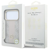 Guess iPhone 17 Pro/iPhone 18 Pro Kuori 4G Stripe Classic Logos Vaaleanpunainen