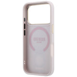 Guess iPhone 17 Pro Max/iPhone 18 Pro Max Kuori 4G Stripe Classic Logos Vaaleanpunainen