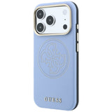 Guess iPhone 17 Pro/iPhone 18 Pro Kuori rei'itetty 4G Gold Logo Sininen