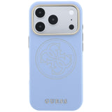 Guess iPhone 17 Pro/iPhone 18 Pro Kuori rei'itetty 4G Gold Logo Sininen
