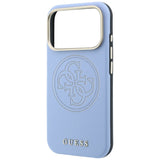 Guess iPhone 17 Pro Max/iPhone 18 Pro Max Kuori Perforated 4G Gold Logo Sininen