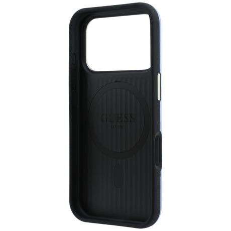 Guess iPhone 17 Pro Max/iPhone 18 Pro Max Kuori Perforated 4G Gold Logo Sininen