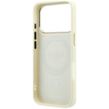 Guess iPhone 17 Pro/iPhone 18 Pro Kuori Stripe Peony 4G Logo Beige
