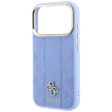 Guess iPhone 17 Pro Max/iPhone 18 Pro Max Kuori Stripe Peony 4G Logo Sininen