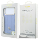 Guess iPhone 17 Pro Max/iPhone 18 Pro Max Kuori Stripe Peony 4G Logo Sininen