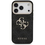 Guess iPhone 17 Pro/iPhone 18 Pro Kuori 4G Classic Logo Musta
